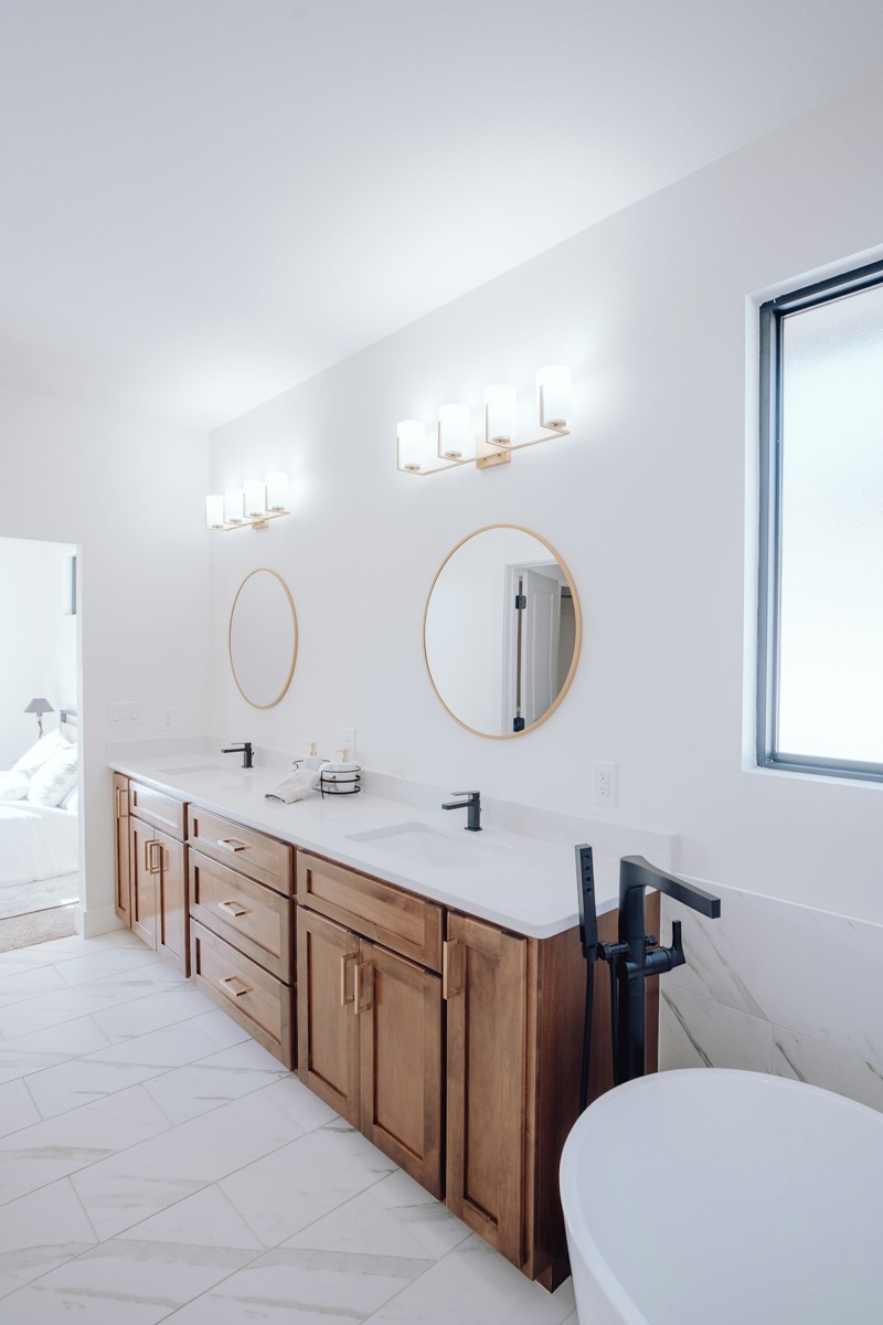 Bathrooms cleaned by Whimsy Wipe